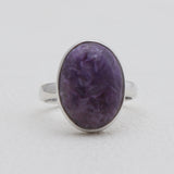 Charoite Silver Rings