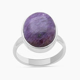 925 Sterling Silver Charoite Rings