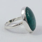 Chrysocolla Gemstone Sterling Silver Ring