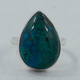 Chrysocolla Gemstone Sterling Silver Ring