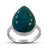 Chrysocolla Gemstone Sterling Silver Ring