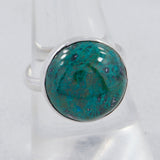 Chrysocolla Gemstone Sterling Silver Ring