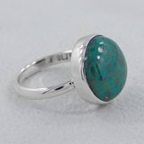 Chrysocolla Gemstone Sterling Silver Ring