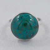 Chrysocolla Gemstone Sterling Silver Ring