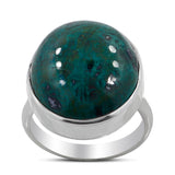 Chrysocolla Gemstone Sterling Silver Ring