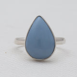 925 Sterling Silver Blue Opal Rings