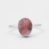 Cobalto Calcite Silver Druzy Rings