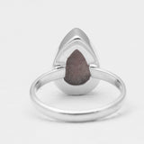 Cobalto Calcite Silver Druzy Rings