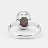 Cobalto Calcite Silver Druzy Rings