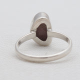 Raw Cobalto Calcite Druzy Silver Rings