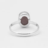 Cobalto Calcite Silver Druzy Rings