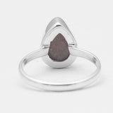 Cobalto Calcite Silver Druzy Rings