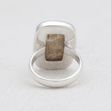 925 Sterling Silver Fossil Coral Rings