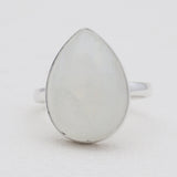 Rainbow Moonstone Sterling Silver Rings