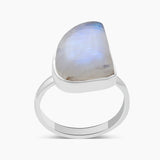 925 Sterling Silver Rainbow Moonstone Rings