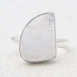 925 Sterling Silver Rainbow Moonstone Rings