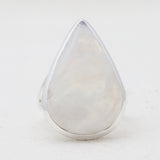 Rainbow Moonstone Silver Rings