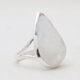 Rainbow Moonstone Silver Rings