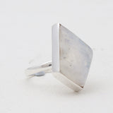 925 Sterling Silver Rainbow Moonstone Rings
