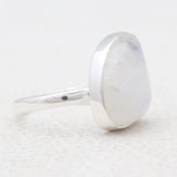 925 Sterling Silver Rainbow Moonstone Rings