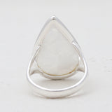 Rainbow Moonstone Silver Rings