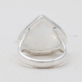 Rainbow Moonstone Silver Rings
