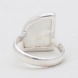 925 Sterling Silver Rainbow Moonstone Rings