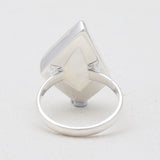 925 Sterling Silver Rainbow Moonstone Rings