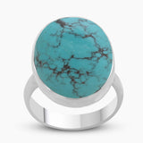 Tibetan Turquoise Sterling Silver Rings