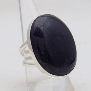 Iolite Sunstone Silver Rings