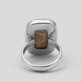 925 Sterling Silver Fossil Coral Rings