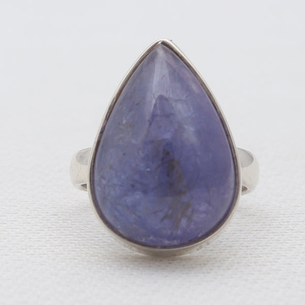 Natural Tanzanite Silver Rings