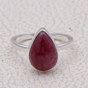 925 Sterling Silver Ruby Ring