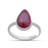 Ruby Silver Ring