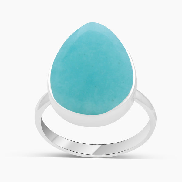 925 Sterling Silver Amazonite Rings