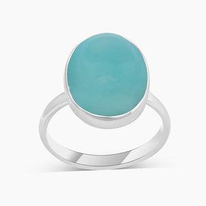 925 Sterling Silver Amazonite Rings