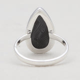 Psilomelane Silver Rings