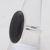 Psilomelane Silver Rings