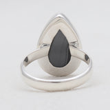 Psilomelane Silver Rings