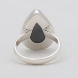 Psilomelane Silver Rings