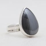 Psilomelane Silver Rings