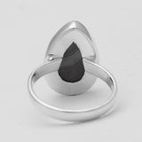 Psilomelane Silver Rings