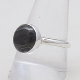 Psilomelane Silver Rings