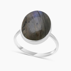 925 Sterling Silver Labradorite Rings