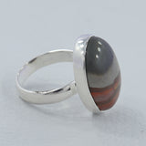 Polychrome Jasper Gemstone 925 Sterling Silver Ring