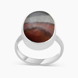 Polychrome Jasper Silver Rings