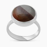 Polychrome Jasper Silver Rings