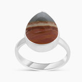 Polychrome Jasper Silver Rings