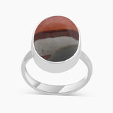 Polychrome Jasper Silver Rings