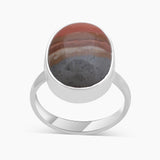 Polychrome Jasper Silver Rings